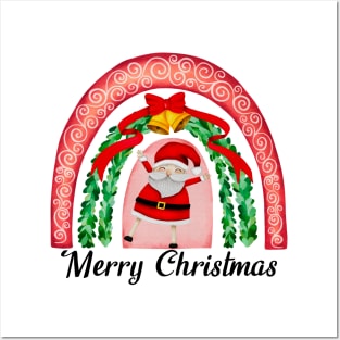 Merry Christmas Jolly Santa Posters and Art